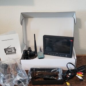 NIB Horse Trailer RV 7" Digital Color LCD Monitor Remote RosTech System